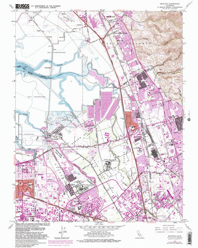 United States Geological Survey Milpitas, CA (1961, 24000-Scale) digital map