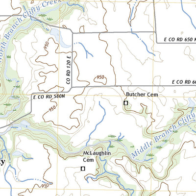 United States Geological Survey Milroy, IN (2022, 24000-Scale) digital map