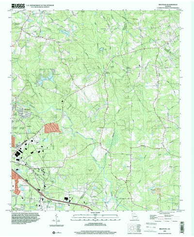 United States Geological Survey Milstead, GA (1993, 24000-Scale) digital map