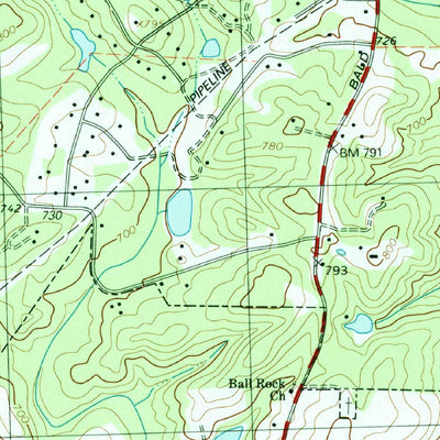 United States Geological Survey Milstead, GA (1993, 24000-Scale) digital map