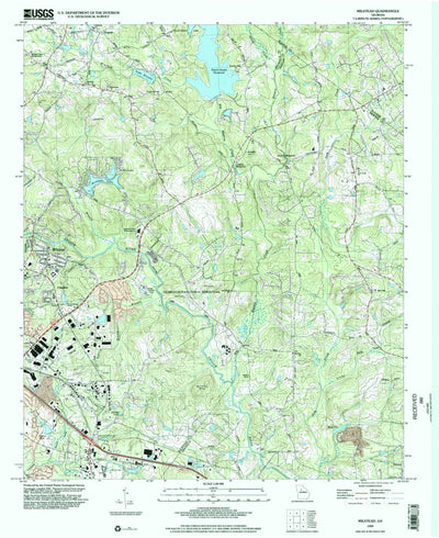 United States Geological Survey Milstead, GA (1999, 24000-Scale) digital map