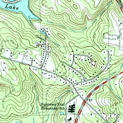 United States Geological Survey Milstead, GA (1999, 24000-Scale) digital map