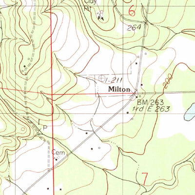 United States Geological Survey Milton, AL (1982, 24000-Scale) digital map