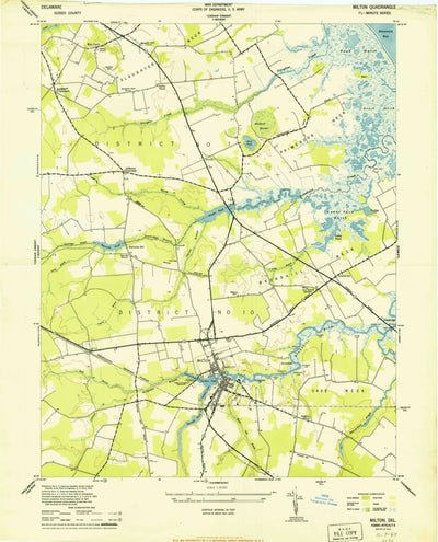 United States Geological Survey Milton, DE (1944, 24000-Scale) digital map