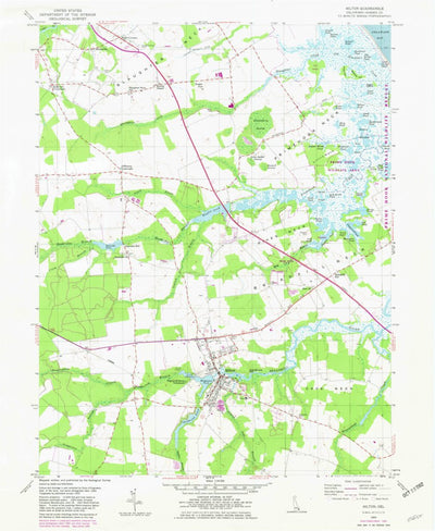 United States Geological Survey Milton, DE (1955, 24000-Scale) digital map