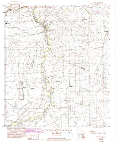 United States Geological Survey Milton, LA (1983, 24000-Scale) digital map