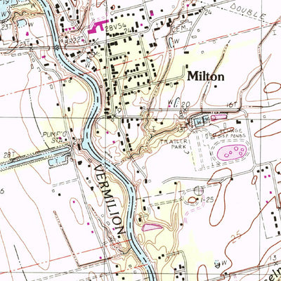United States Geological Survey Milton, LA (1983, 24000-Scale) digital map