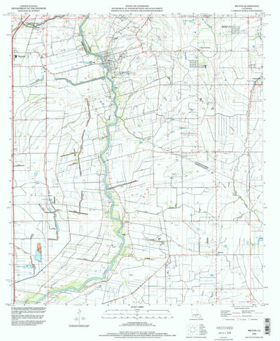United States Geological Survey Milton, LA (1994, 24000-Scale) digital map