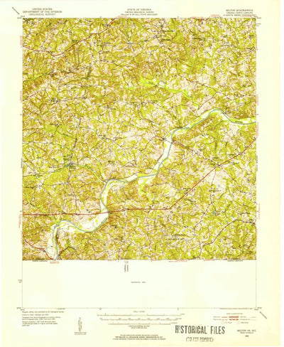 United States Geological Survey Milton, NC-VA (1952, 62500-Scale) digital map