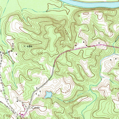 United States Geological Survey Milton, NC-VA (1968, 24000-Scale) digital map