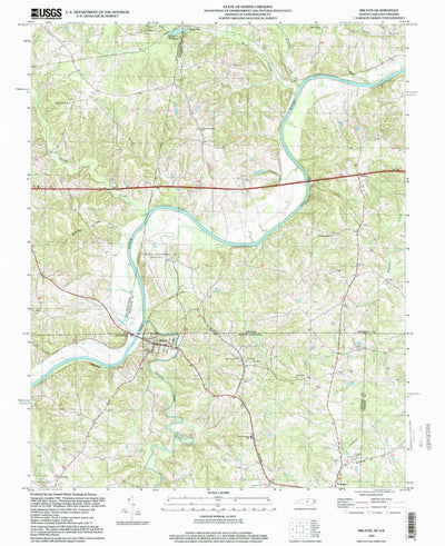United States Geological Survey Milton, NC-VA (1997, 24000-Scale) digital map