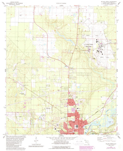 United States Geological Survey Milton North, FL (1978, 24000-Scale) digital map