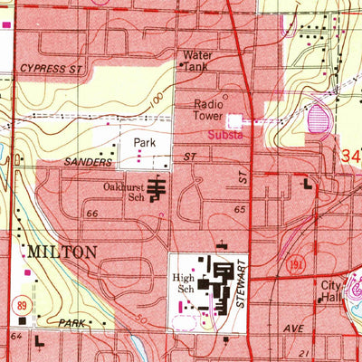 United States Geological Survey Milton North, FL (1978, 24000-Scale) digital map