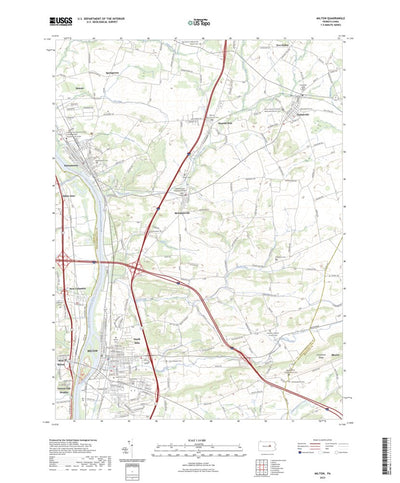 United States Geological Survey Milton, PA (2023, 24000-Scale) digital map