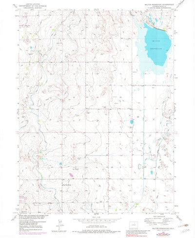 United States Geological Survey Milton Reservoir, CO (1950, 24000-Scale) digital map