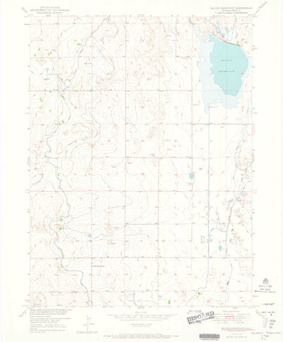 United States Geological Survey Milton Reservoir, CO (1951, 24000-Scale) digital map