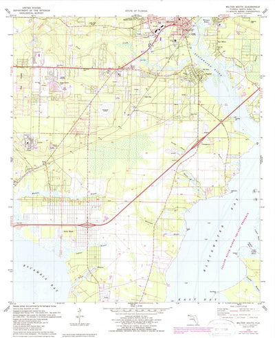 United States Geological Survey Milton South, FL (1978, 24000-Scale) digital map