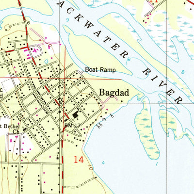 United States Geological Survey Milton South, FL (1978, 24000-Scale) digital map