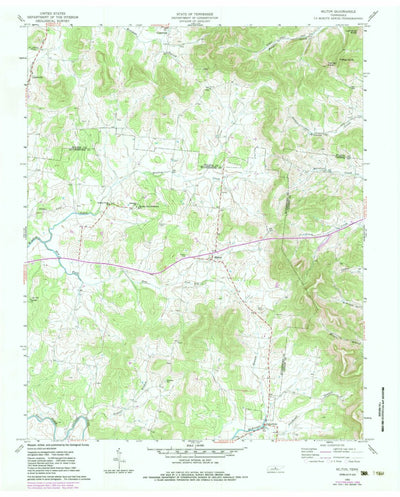 United States Geological Survey Milton, TN (1962, 24000-Scale) digital map
