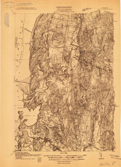 United States Geological Survey Milton, VT (1913, 48000-Scale) digital map