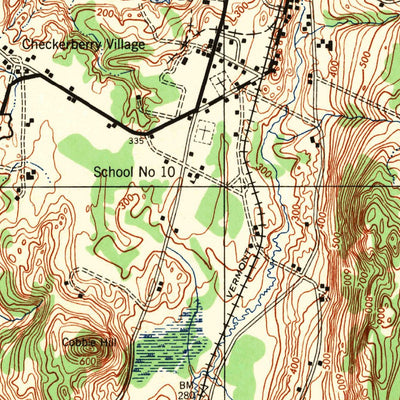 United States Geological Survey Milton, VT (1944, 62500-Scale) digital map