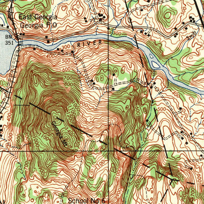 United States Geological Survey Milton, VT (1944, 62500-Scale) digital map
