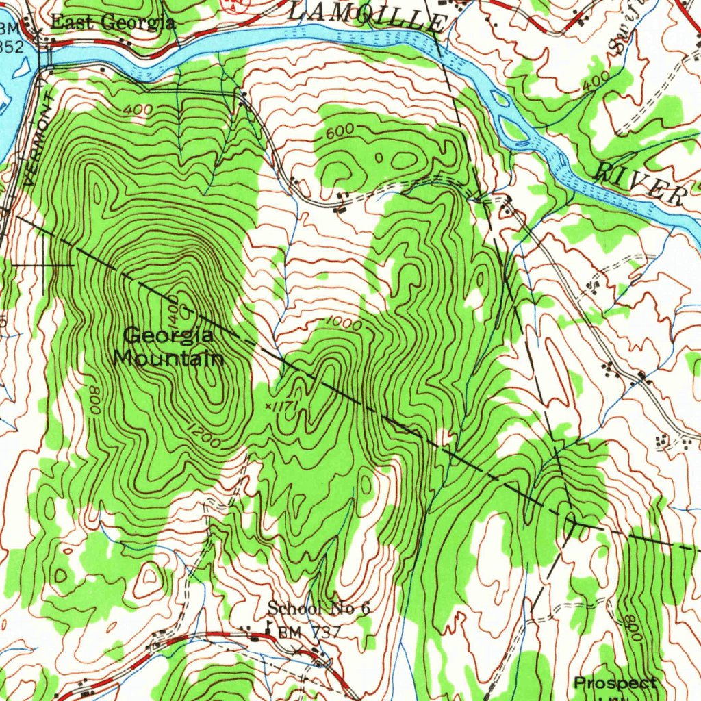 Milton, VT (1948, 62500Scale) Map by United States Geological Survey
