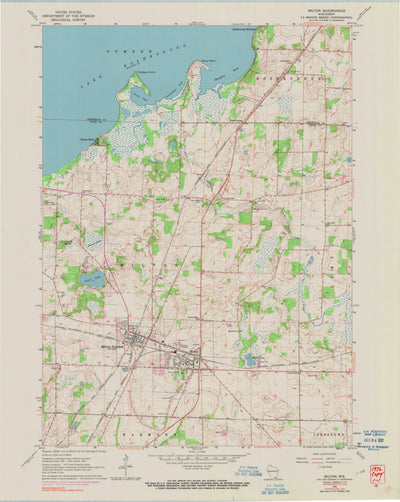United States Geological Survey Milton, WI (1961, 24000-Scale) digital map