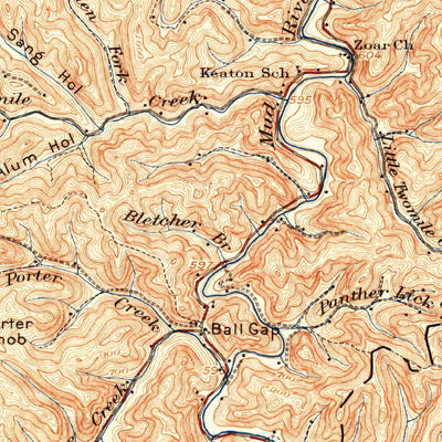 United States Geological Survey Milton, WV (1931, 62500-Scale) digital map