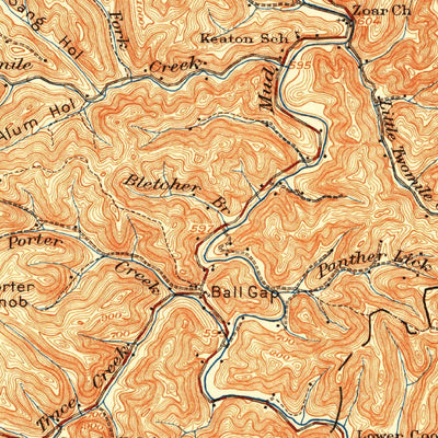 United States Geological Survey Milton, WV (1935, 62500-Scale) digital map