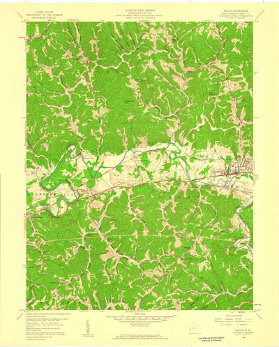 United States Geological Survey Milton, WV (1958, 24000-Scale) digital map
