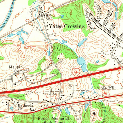 United States Geological Survey Milton, WV (1972, 24000-Scale) digital map