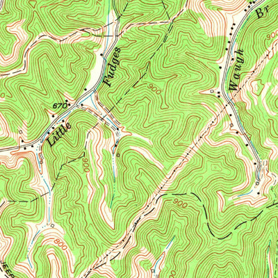 United States Geological Survey Milton, WV (1972, 24000-Scale) digital map