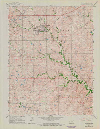 United States Geological Survey Miltonvale, KS (1964, 24000-Scale) digital map