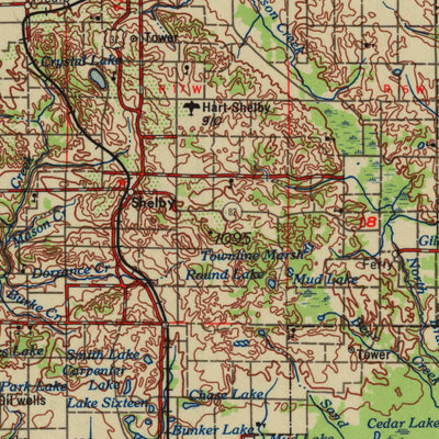 United States Geological Survey Milwaukee, WI-MI (1958, 250000-Scale) digital map