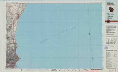 United States Geological Survey Milwaukee, WI-MI (1980, 100000-Scale) digital map