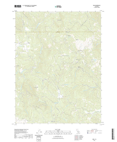 United States Geological Survey Mina, CA (2021, 24000-Scale) digital map