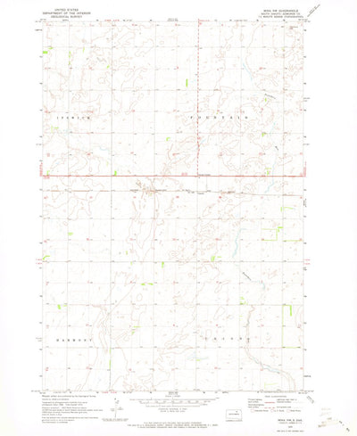 United States Geological Survey Mina NW, SD (1970, 24000-Scale) digital map