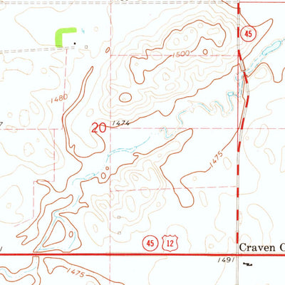 United States Geological Survey Mina NW, SD (1970, 24000-Scale) digital map