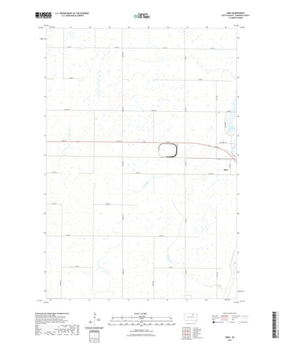 United States Geological Survey Mina, SD (2021, 24000-Scale) digital map