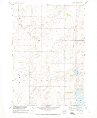 United States Geological Survey Mina SE, SD (1970, 24000-Scale) digital map