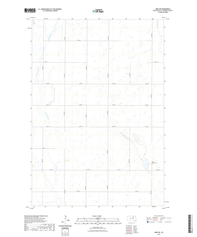 United States Geological Survey Mina SW, SD (2021, 24000-Scale) digital map
