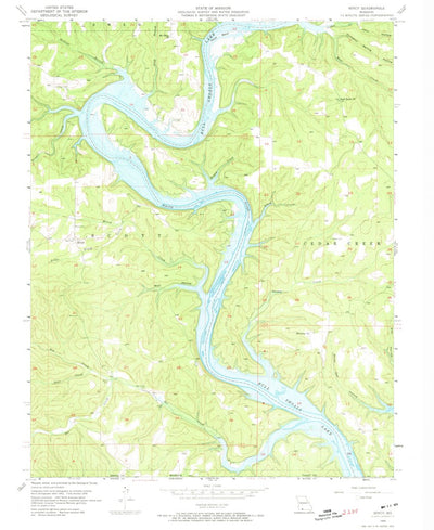 United States Geological Survey Mincy, MO (1956, 24000-Scale) digital map