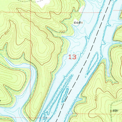 United States Geological Survey Mincy, MO (1956, 24000-Scale) digital map