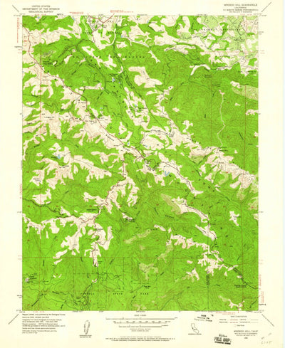 United States Geological Survey Mindego Hill, CA (1955, 24000-Scale) digital map
