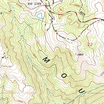 United States Geological Survey Mindego Hill, CA (1991, 24000-Scale) digital map