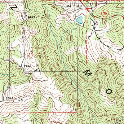 United States Geological Survey Mindego Hill, CA (1997, 24000-Scale) digital map