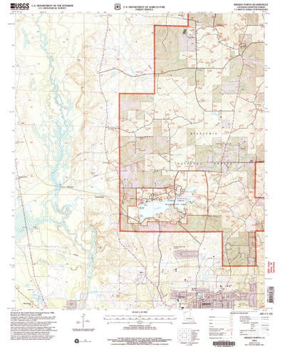 United States Geological Survey Minden North, LA (2003, 24000-Scale) digital map
