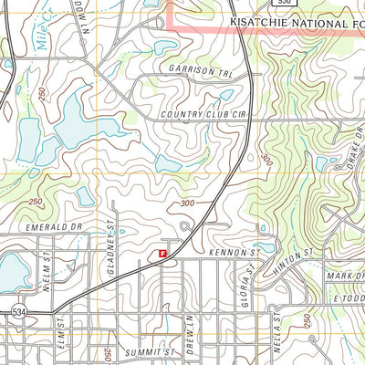 United States Geological Survey Minden North, LA (2012, 24000-Scale) digital map