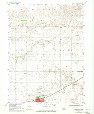 United States Geological Survey Minden North, NE (1969, 24000-Scale) digital map